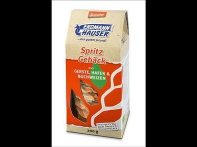 ErdmannHAUSER 6x ErdmannHAUSER demeterSpritzgebäck aus Gerste, Buchweizen und