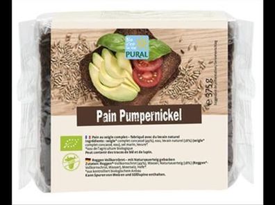Pural 3x Pumpernickel Schnittbrot 375g