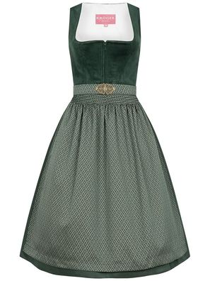 Dirndl Alisha 70cm Länge dunkelgrün