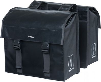 Doppel-Fahrradtasche Urban Load 48-53 Liter Schwarz - 17738
