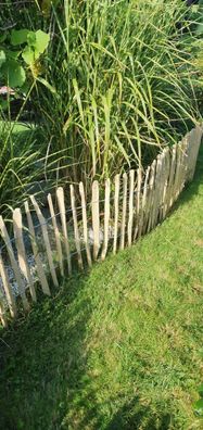 Staketenzaun Haselnuss - Naturbelassene Holzzäune von Nature-Lounge 150 cm 500 7-9 cm