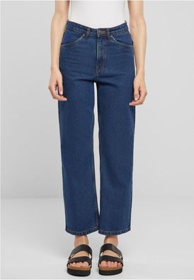 Urban Classics Damen Ladies Cropped Straight Leg Denim Pants TB6815