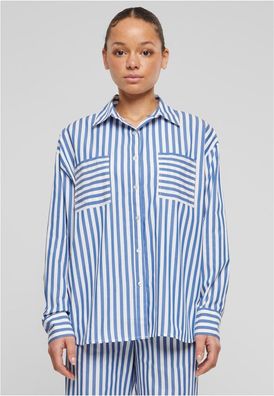 Urban Classics Damen Hemd Ladies Striped Relaxed Shirt TB6846