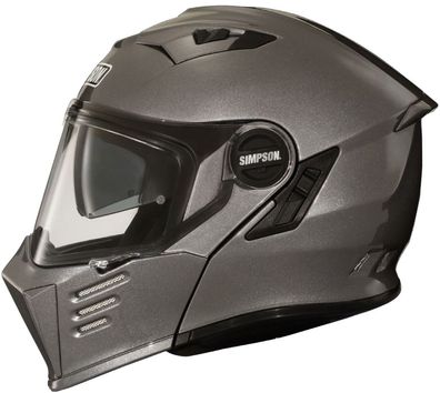 Simpson Klapphelm Helmet Ece22.06 Darksome 18610