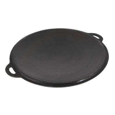 Pfanne Deckel Sadzh für Kasan 8 L aus Gusseisen Bratpfanne