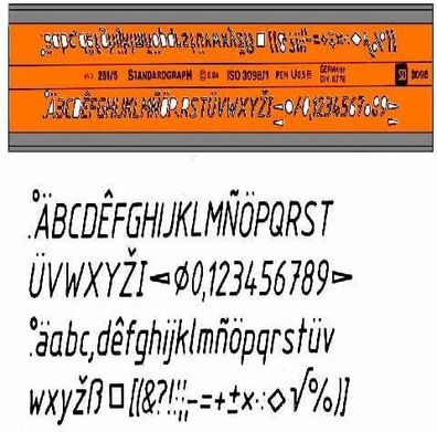 Standardgraph stano. type ISO B 3098/1 4014509021127