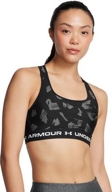 Under Armour Damen Sport-BH Crossback Mid Print