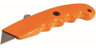 Silverline Trennwerkzeug Universalmesser in Signalfarbe mit Griffmulden 140 mm
