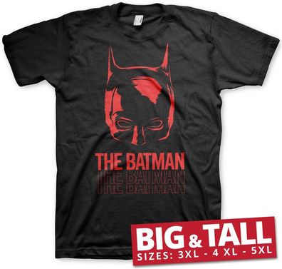 Batman Layered Logo Big &amp; Tall T-Shirt Black