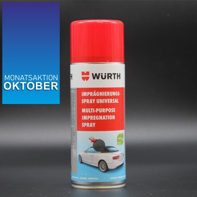 Imprägnierspray von WÜRTH, Schutz vor Fleckenbildung auch für Zelte und Capriodach