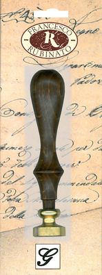 Standardgraph Messingsiegel Ø 20 mm mit Holzgriff Buchstabe G