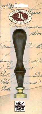 Standardgraph Messingsiegel Ø 20 mm mit Holzgriff Ornament