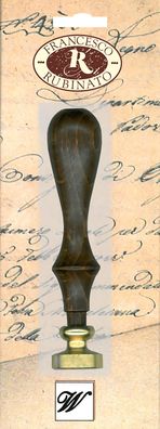 Standardgraph Messingsiegel Ø 20 mm mit Holzgriff Buchstabe W