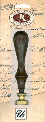 Standardgraph Messingsiegel Ø 20 mm mit Holzgriff Buchstabe U