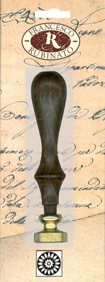 Standardgraph Messingsiegel Ø 20 mm mit Holzgriff Sonnenblume