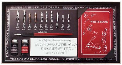 Kalligraphie-Gesbox HolzFederhalter Tinten Schriftvorlage Übungsbuch