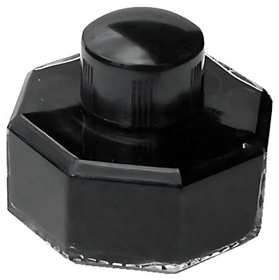 Tintenglas Ottagonale 60 ml achteckig mit Tintekohlenschwarz 1 Stück