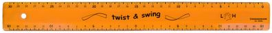 Twist & Swing Lineal 30 cm 4x5 Farben sortiert i für links händer