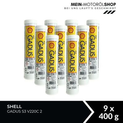 Shell Gadus S3 V220C 2 9x400 Gramm