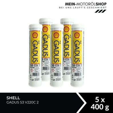 Shell Gadus S3 V220C 2 5x400 Gramm