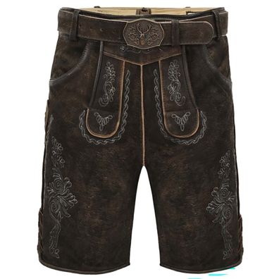 Lederhose Marco dunkelbraun