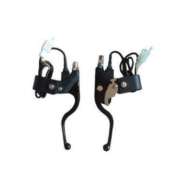 Bremshebel Set schwarz für Kinderquad Quad 500W 1000W mit Parkstellung Griff Bremse