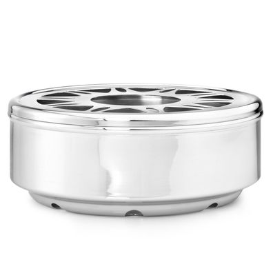 Bredemeijer runder Edelstahl Teewärmer Ø 15 cm Stövchen für 1 Teelicht geeignet