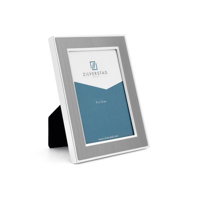 Bilderrahmen Fotomaß 9 x 13 cm Aluminium glänzend-matt Fotorahmen breite Leiste