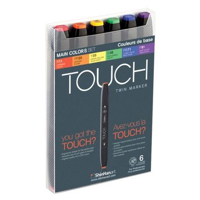 ShinHan TOUCH TWIN Marker 6er Set |