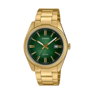 Casio Uhr Unisex MTP-1302PGC-3AVEF Edelstahl, Gold plattiert, Quarz