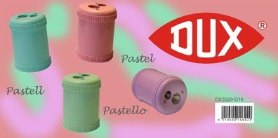 Pastell Doppel-Dosenspitzer rund farbig sortiert 4014509146929