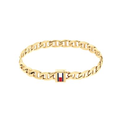 Tommy Hilfiger Herren Armband 2790646 Edelstahl, Gold plattiert