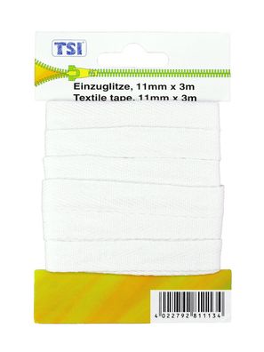 TSI Einzuglitze, Wäscheband 11mm x 3 m