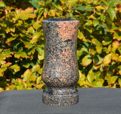 Vase Blumenvase Grabvase Gartenvase Granitvase Aurora Granit