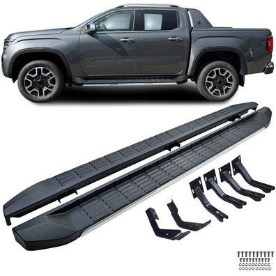 Alu Trittbretter Flankenschutz OE Look passend für VW Amarok 2010-2022