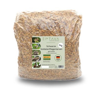 ENTAVA Soldatenfliegenlarven getrocknet, 5 kg Soldatenfliege
