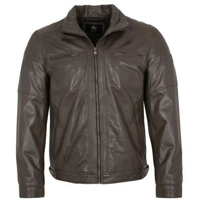 OTTO KERN- Herren Echtleder Lederjacke Lammnappa dunkelbraun