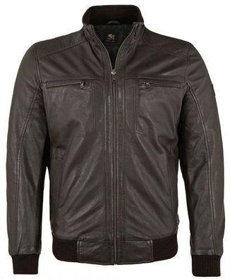 OTTO KERN - Herren Lederjacke Blouson Lammnappa dunkelbraun