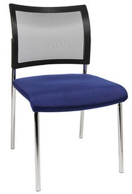 Besucherstuhl Visit 10 Netz blau 2er Set
