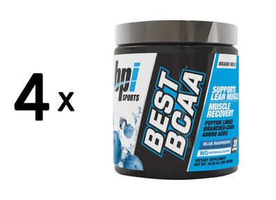 4 x BPI Sports Best BCAA (30 serv) Blue Raspberry