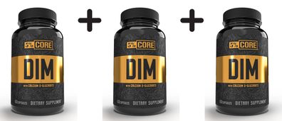 3 x 5% Nutrition DIM - Core Series - 60 caps