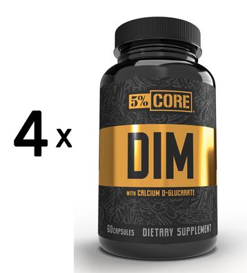 4 x 5% Nutrition DIM - Core Series - 60 caps