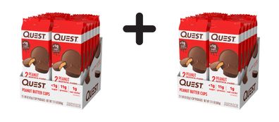 2 x Quest Nutrition Peanut Butter Cups (12x42g) Peanut Butter