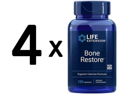 4 x Life Extension Bone Restore - 120 caps