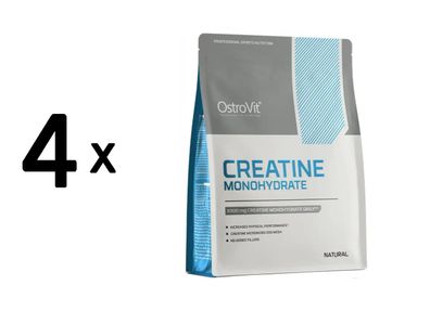 4 x OstroVit Creatine Monohydrate (500g)