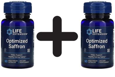 2 x Life Extension Optimized Saffron - 60 vcaps