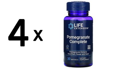 4 x Life Extension Pomegranate Complete - 30 softgels