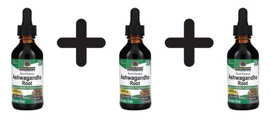 3 x Natures Answer Ashwagandha Root, 2000mg - 60 ml