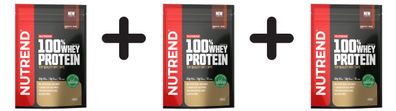 3 x Nutrend 100% Whey Protein, Chocolate + Cocoa - 400g