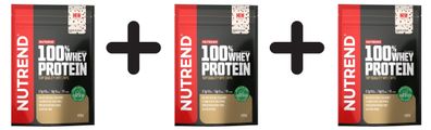 3 x Nutrend 100% Whey Protein, Cookies & Cream - 400g
